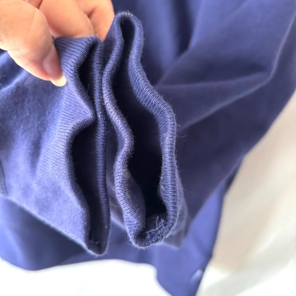 Supreme Blue Purple Hoodie Drop Shadow Spellout Logo SZ M Gently Worn 1X - Picture 8 of 14